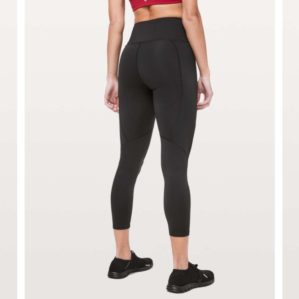 NWOT Lululemon To The Beat Tight (Everlux) 24" Black, size 4 - Picture 2 of 9